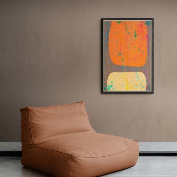 Minimalist in Orange Abstract Designs 3